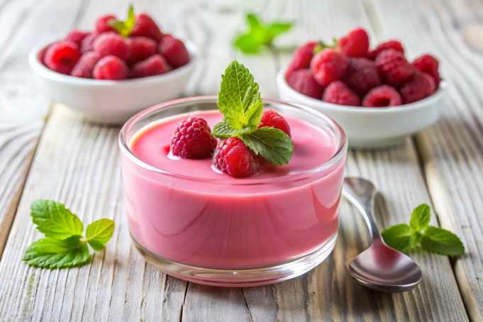 Raspberry mousse